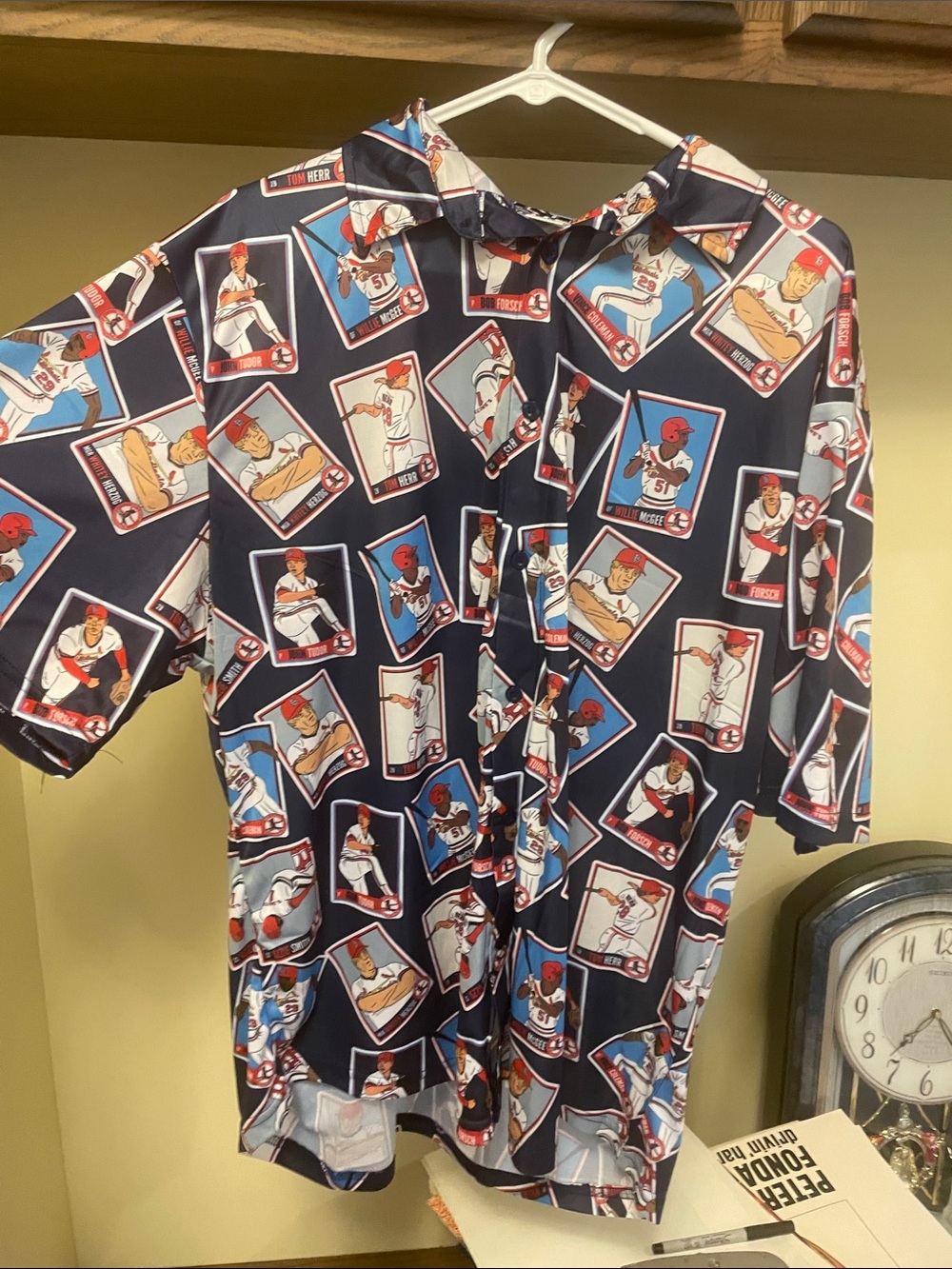 St. Louis Cardinals SGA Baseball Card Button-Up Shirt